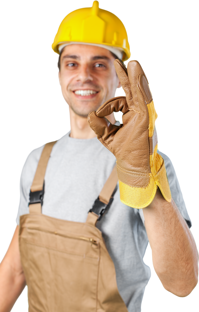Repairman with Yellow Hat